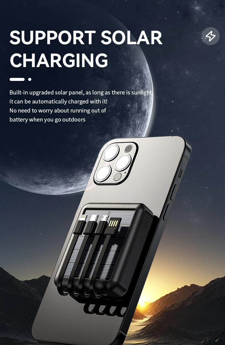 power bank solar drops